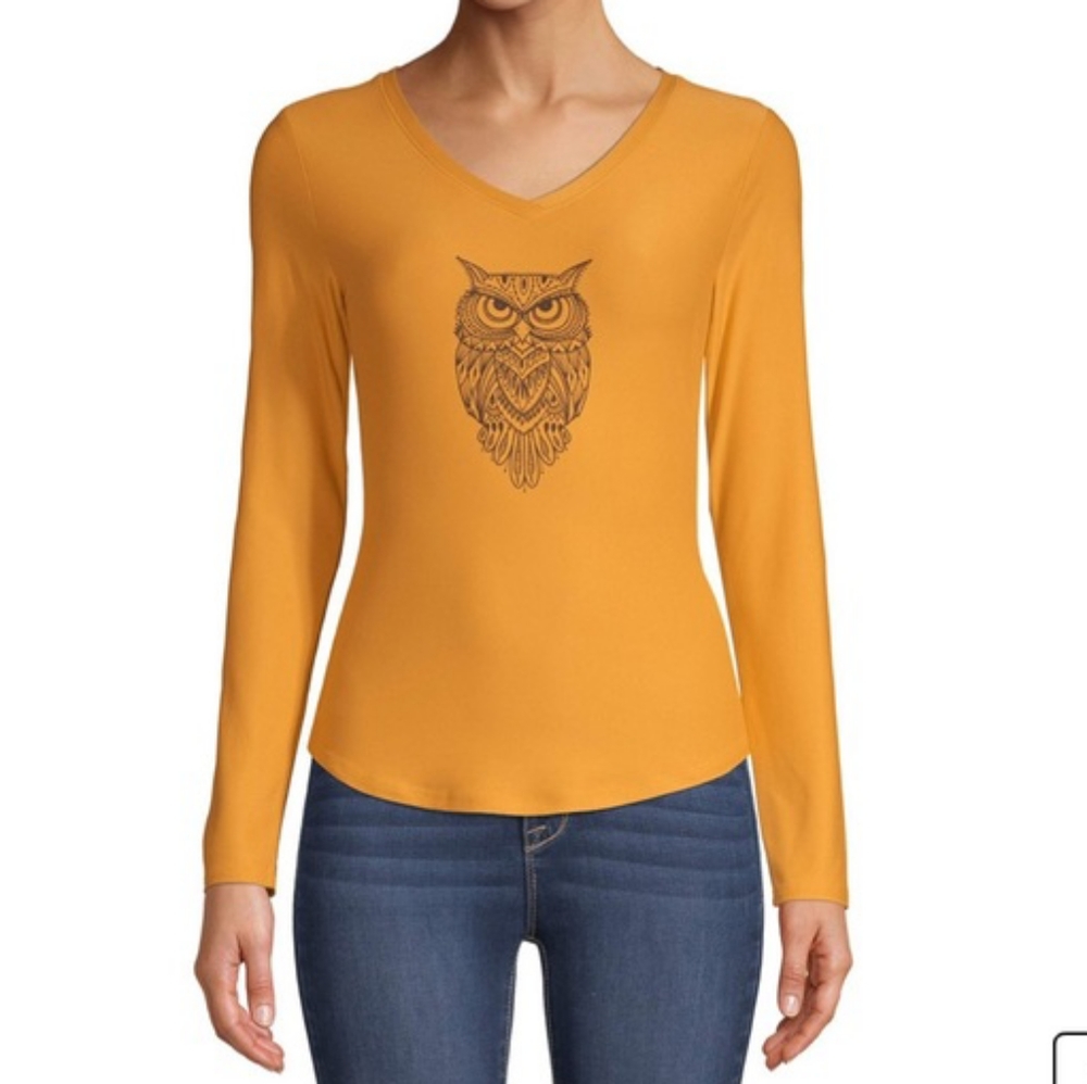 🦉Cute Indie V-neck Long Sleeve Shirt 🦉